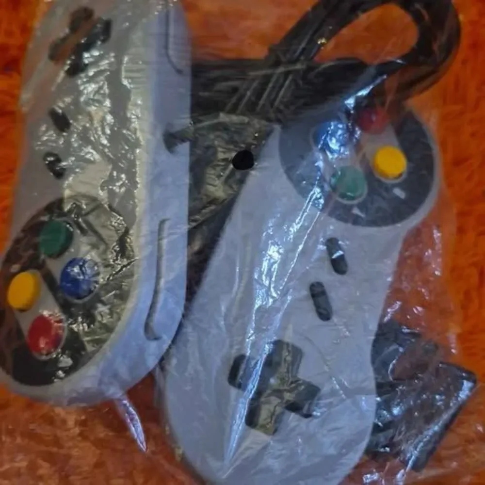 2 Packs Replacement Controller Gamepad for SNES, Game Controller